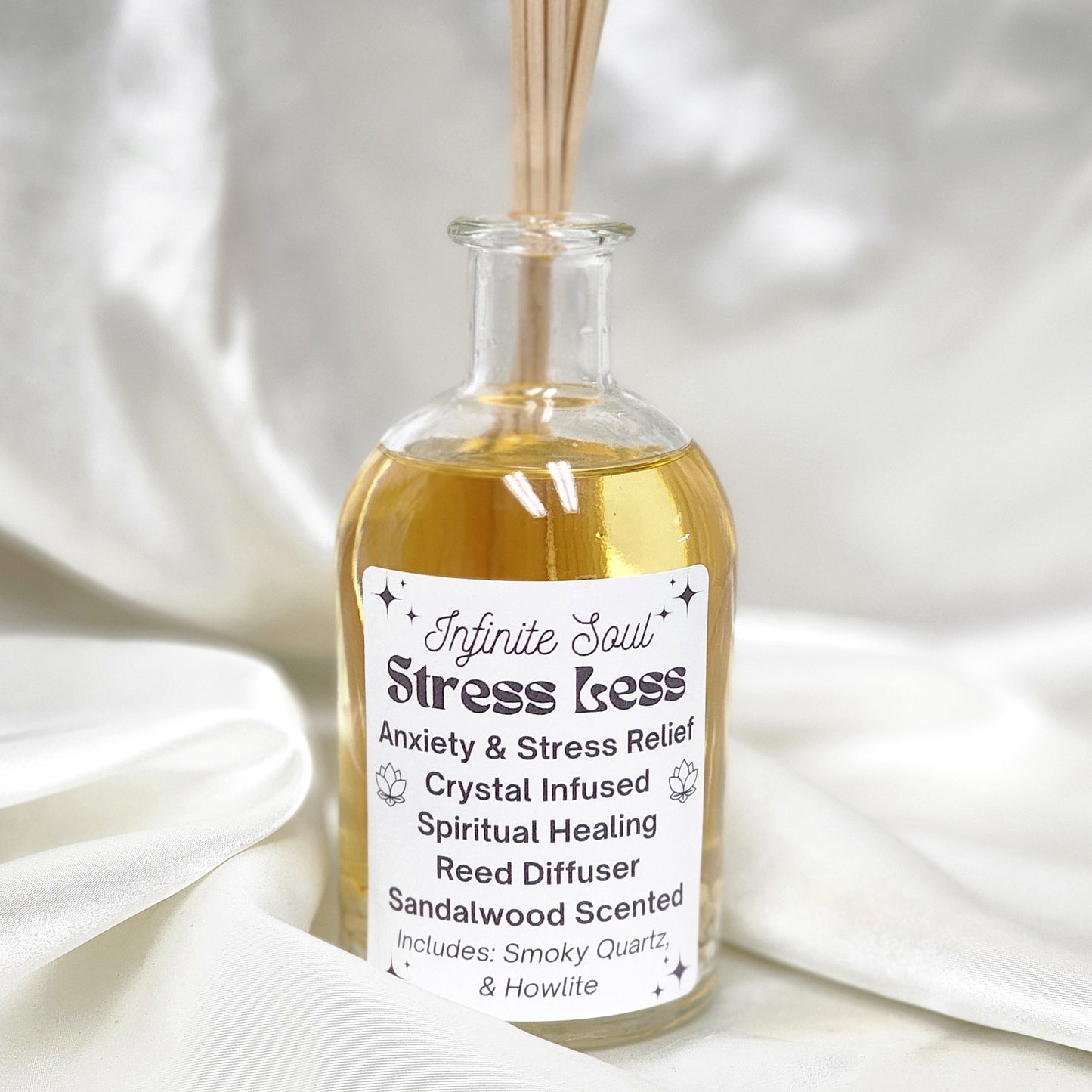 Stress Relief Reed Diffuser – Crystal-Infused for Calm & Clarity