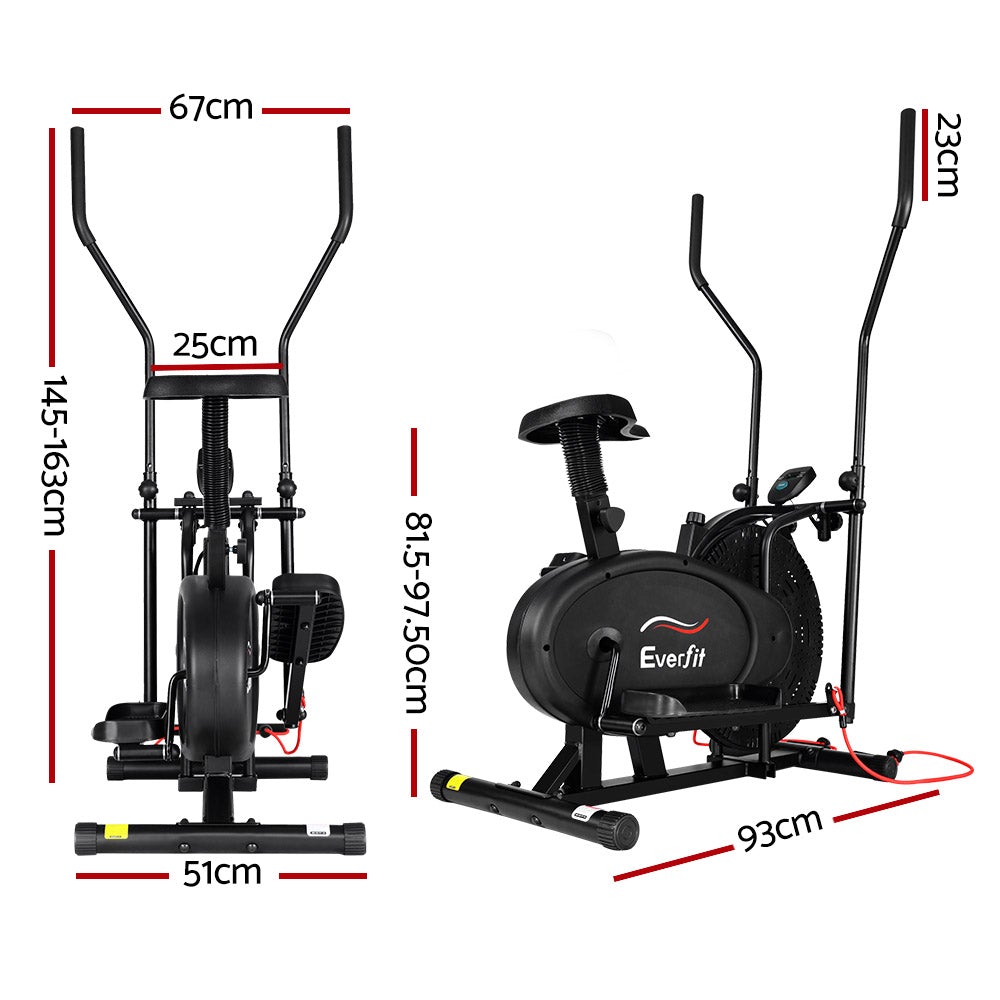 4-in-1 Elliptical Cross Trainer – Home Gym Exercise Bike