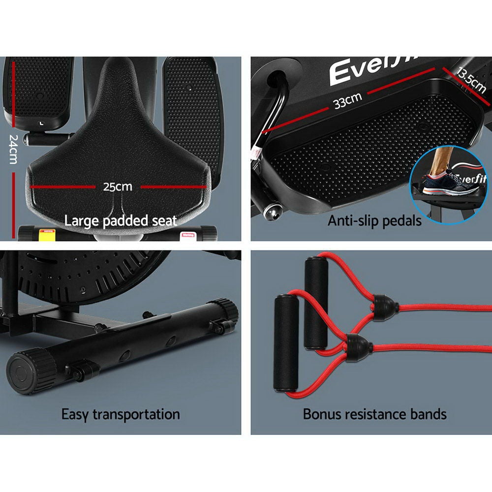 4-in-1 Elliptical Cross Trainer – Home Gym Exercise Bike