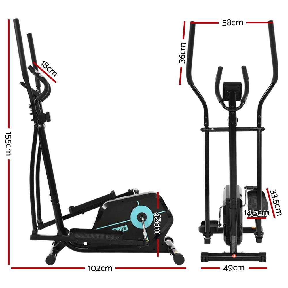 Everfit Exercise Bike Elliptical Cross Trainer Home Gym Fitness