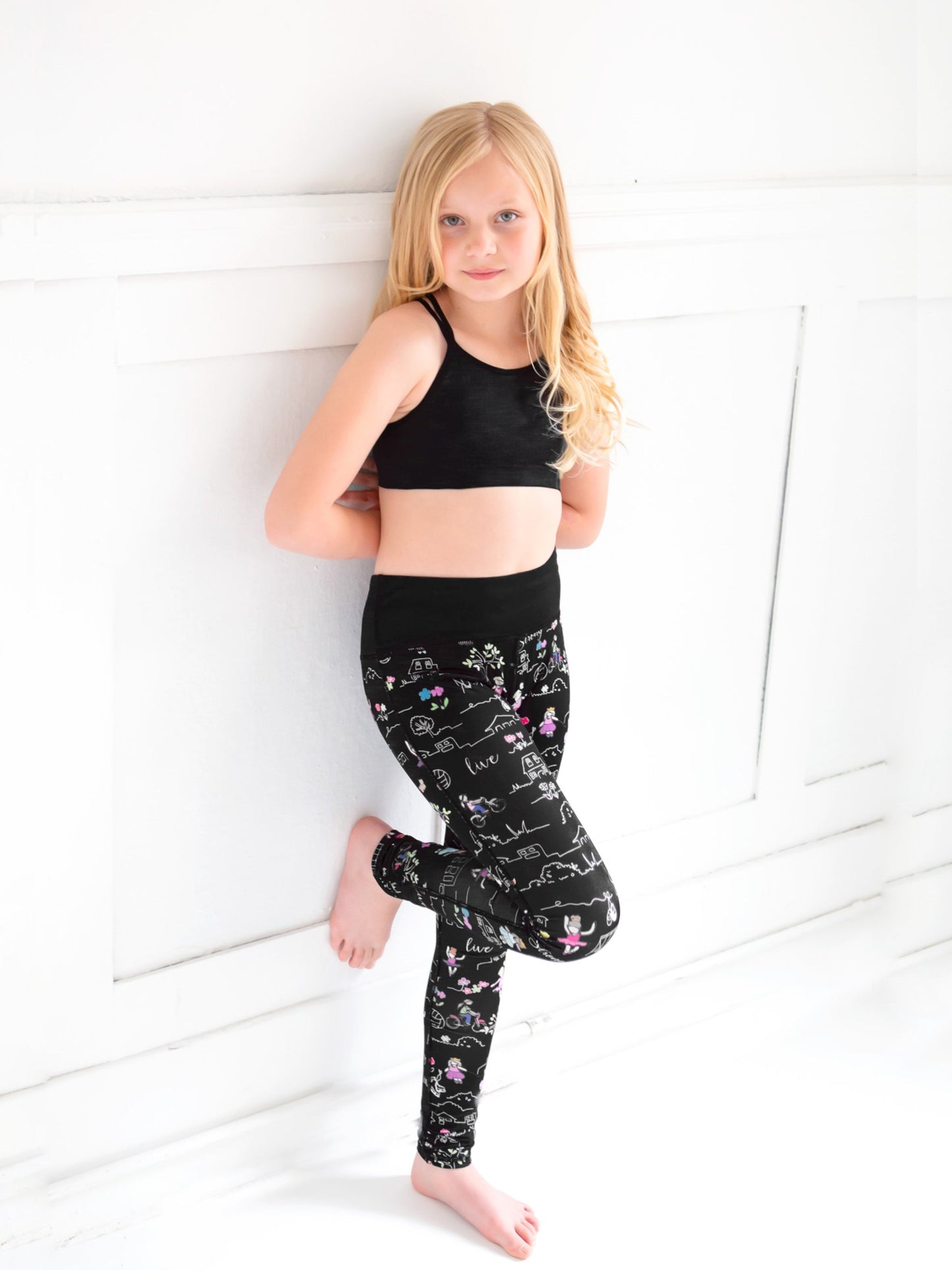 Printed Activewear Leggings – High-Waist Comfort Fit