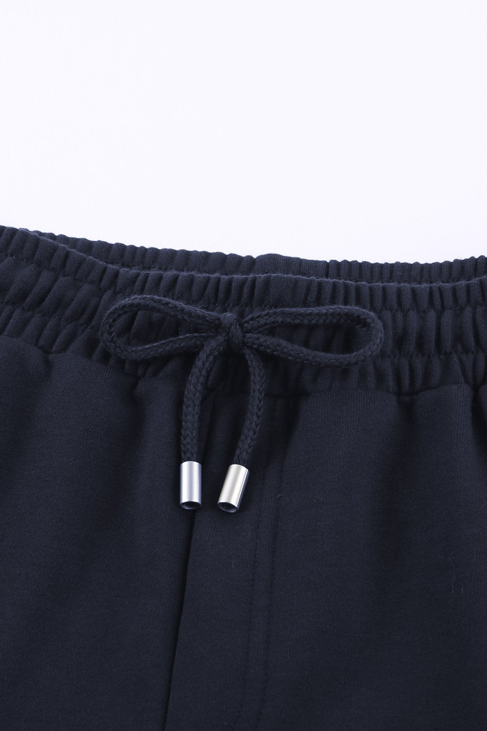 Women's Navy Blue Lounge Shorts – Tie Waist with Side Pockets