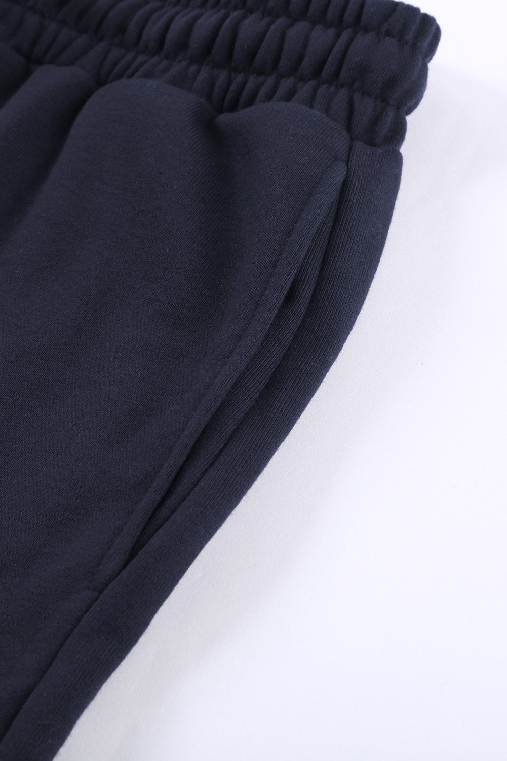 Women's Navy Blue Lounge Shorts – Tie Waist with Side Pockets