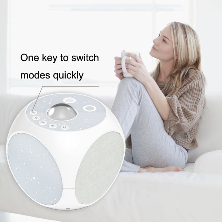 Starry Sky Projector Light – Remote-Controlled Sleep Aid (White)
