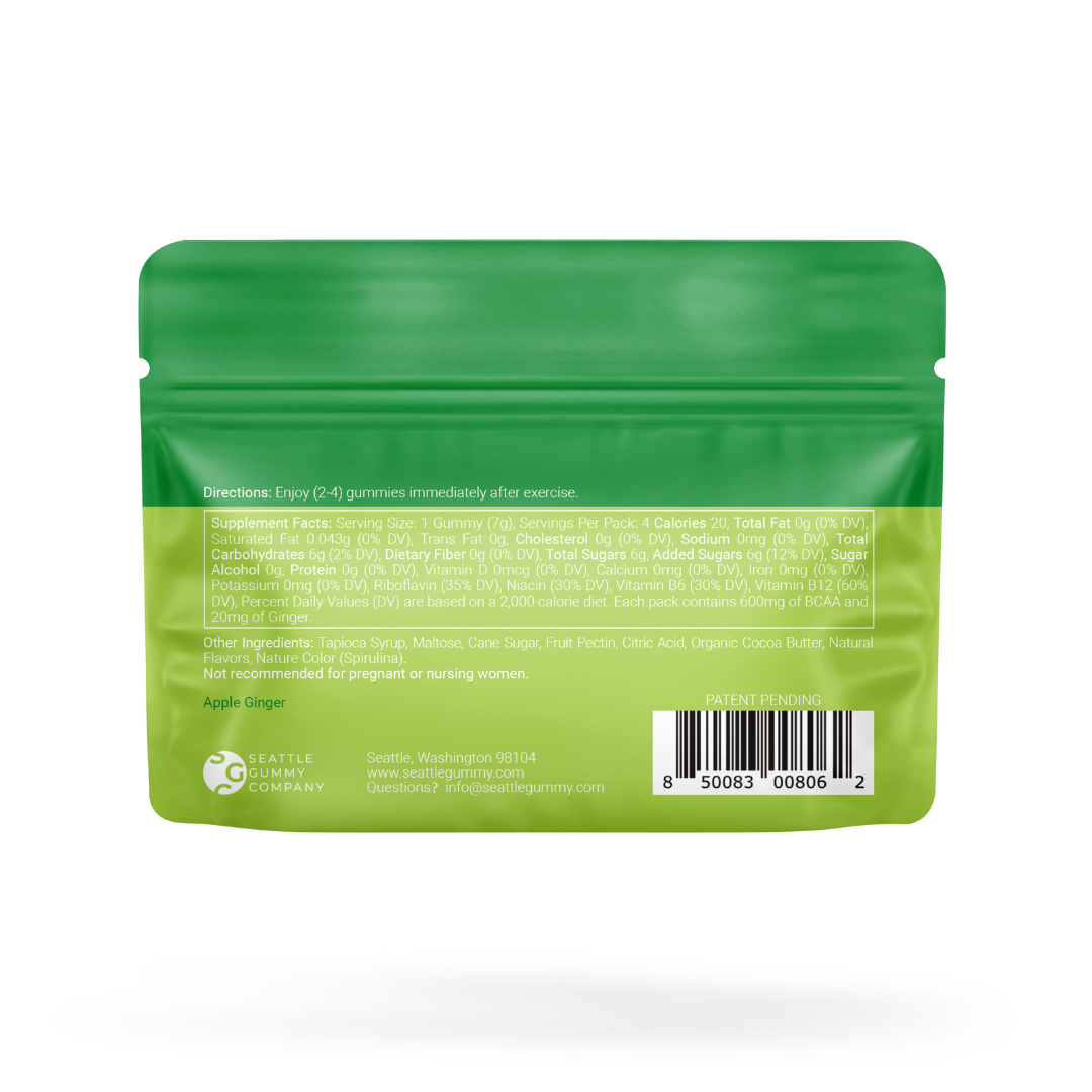 Recover Post-Workout Supplement Gummies Apple Ginger 12-Pack