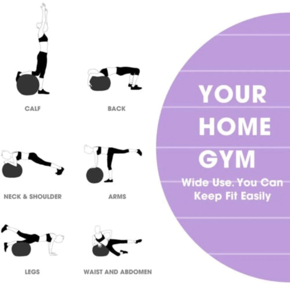 Yoga Exercise Ball – Home Fitness & Stability Training