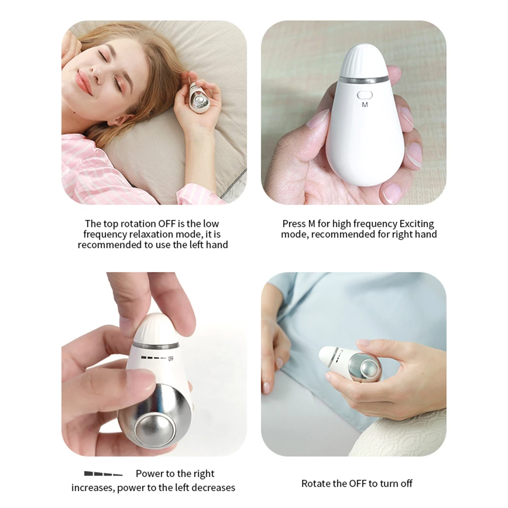 USB Rechargeable Microcurrent Sleep Aid – Relaxation & Massage Too.