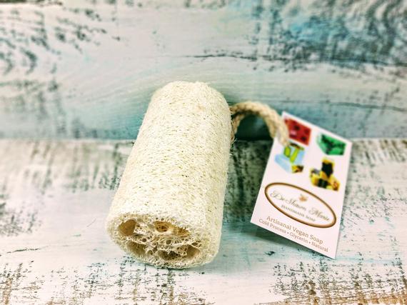 Organic Natural Loofah (4") – Vegan Exfoliating Bath Sponge