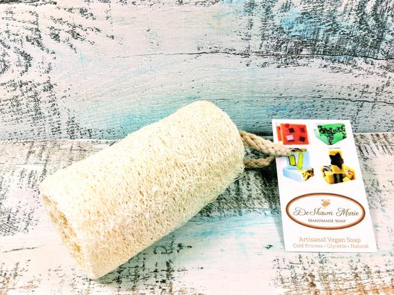 Organic Natural Loofah (4") – Vegan Exfoliating Bath Sponge