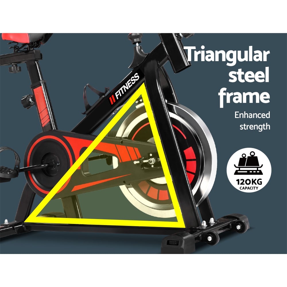 Spin Exercise Bike – Flywheel Fitness Trainer for Home & Gym