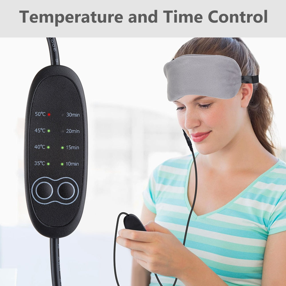 Heated Eye Mask – Cold & Warm Compress for Sleep & Eye Relief