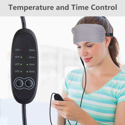 Heated Eye Mask – Cold & Warm Compress for Sleep & Eye Relief