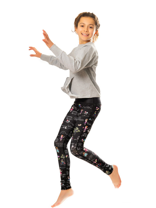 Printed Activewear Leggings – High-Waist Comfort Fit