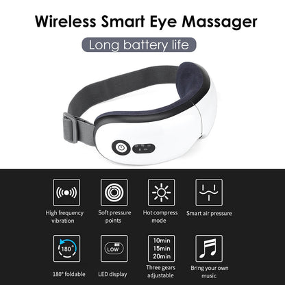 Smart 4D Eye Massager – Stress Relief & Eye Care Device