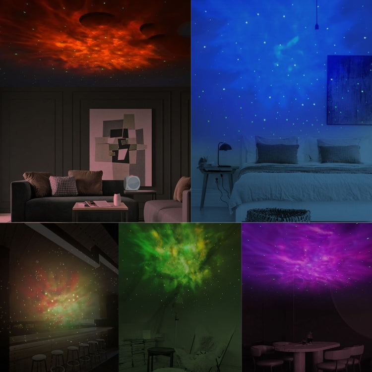 Starry Sky Projector Light – Remote-Controlled Sleep Aid (White)