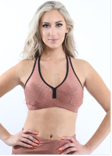 Roma Sports Bra – Copper Seamless Activewear (50% OFF)