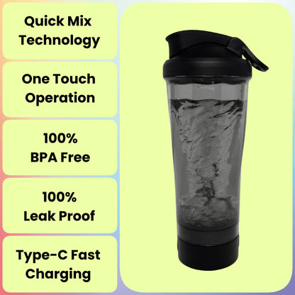 Electric Protein Shaker Bottle – Rechargeable & Portable Mixer