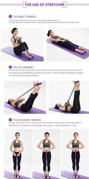Portable Resistance Band with Pedal – Full-Body Workout Traine