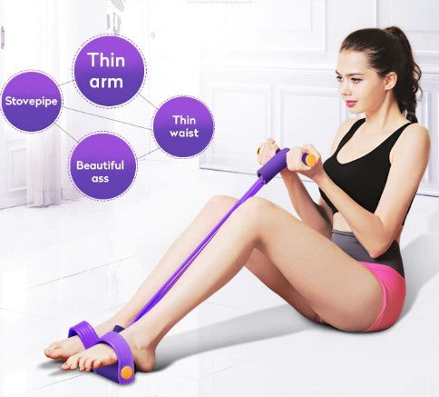 Portable Resistance Band with Pedal – Full-Body Workout Traine