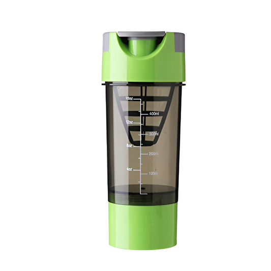 Protein Shaker Bottle – 500ML with Compartment & Cyclone Mixer