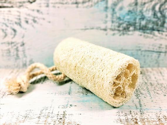 Organic Natural Loofah (4") – Vegan Exfoliating Bath Sponge