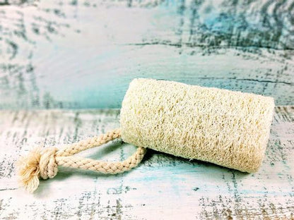 Organic Natural Loofah (4") – Vegan Exfoliating Bath Sponge