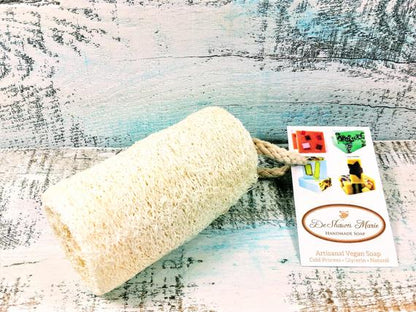 Organic Natural Loofah (4") – Vegan Exfoliating Bath Sponge