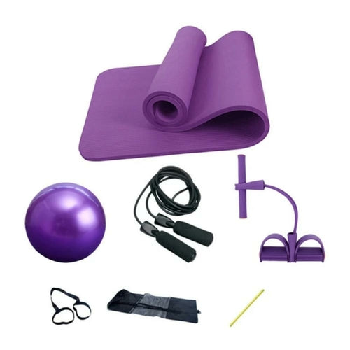Deluxe 5-Piece Yoga & Fitness Set – Complete Exercise Kit